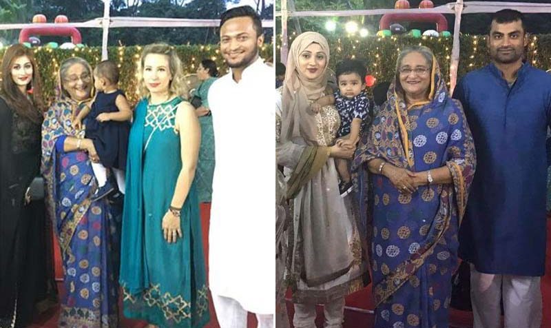 প্রধানমন্ত্রীর নিমন্ত্রণে সাকিব-তামিমের পরিবার